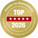 Vom Focus in der Rubrik "Weiterbildungsanbieter" seit 2021 durchgängig gelistet Qualitätssiegel 2026 - Vom Focus in der Rubrik "Weiterbildungsanbieter" seit 2021 durchgängig gelistet https://www.focus.de/business/weiterbildungsanbieter/suche/alle/deutschland#:~:text=Medios%20Seminare%20GmbH